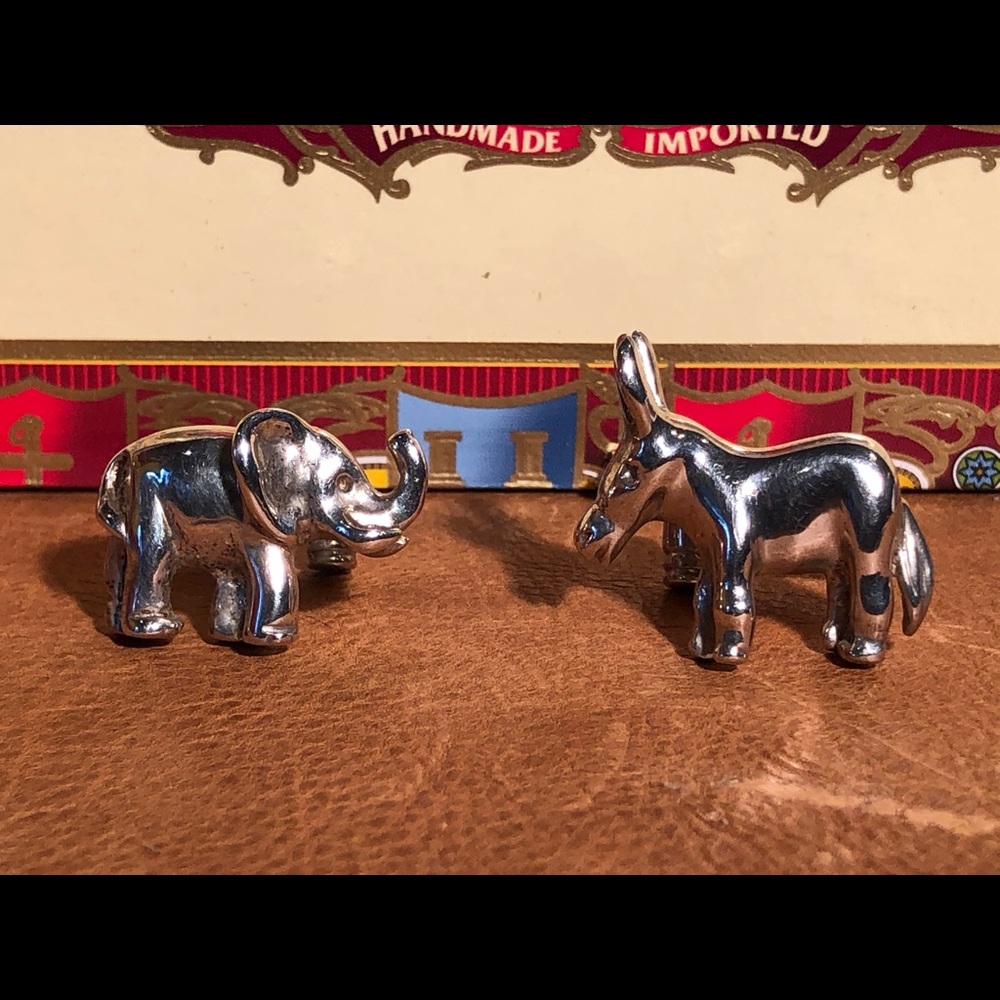 Political Parties Cufflinks 925 Silver